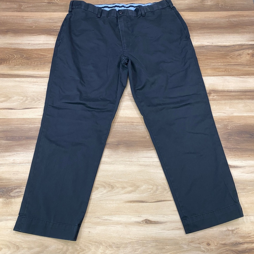 Brooks Brothers Chino Pants Men 40x29 Clark Fit Stretch Cotton Navy Blue Classic